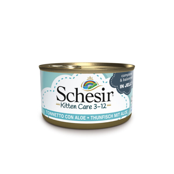 Lot Schesir Kitten en gelée 24 x 85 g pour chaton - thon