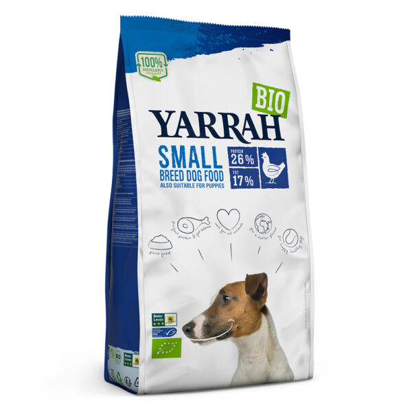 2kg Yarrah Bio Small Breed poulet bio - Croquettes pour chien