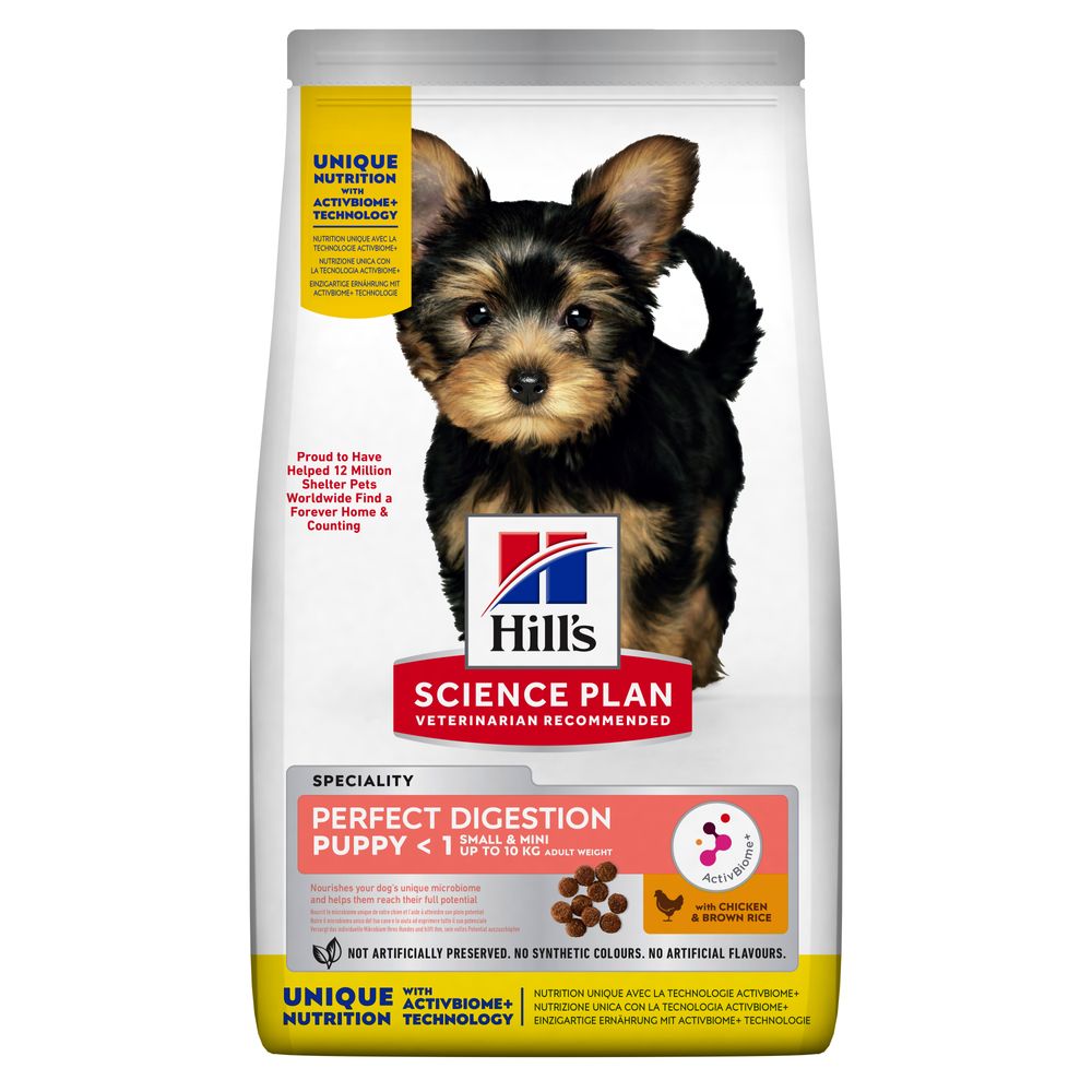 6kg Small & Mini Puppy Perfect Digestion Hill's Science Plan - Croquettes pour chien