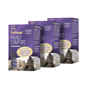 Diffuseur Felisept Family Comfort pour chat - 3 recharges de 45 mL