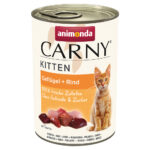 24x400g Animonda Carny Kitten volailles & bœuf - Pâtée pour chat