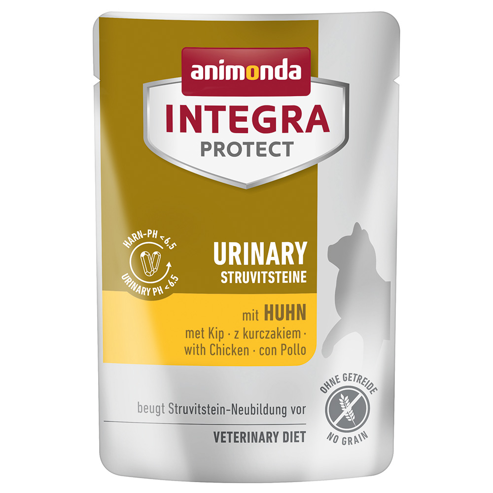 24x85g Animonda Integra Protect Adult Calculs urinaires poulet - Pâtée pour chat