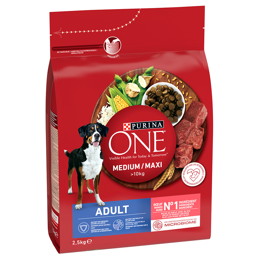 PURINA ONE Medium/Maxi Adult bœuf