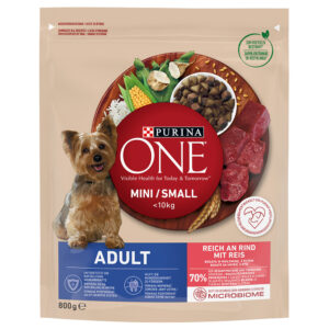 Lot PURINA ONE pour chien - Mini Adult bœuf