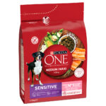 Lot PURINA ONE pour chien - Medium/Maxi Sensitive saumon
