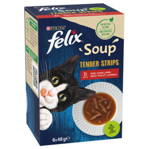 Felix Soup Filets 24 x 48 g pour chat - sélection de la campagne