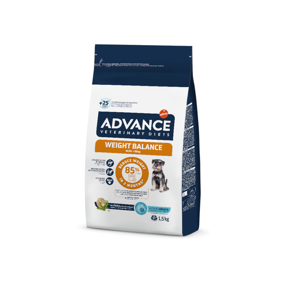 Advance Veterinary Diets Weight Balance Mini pour chien - 2 x 1