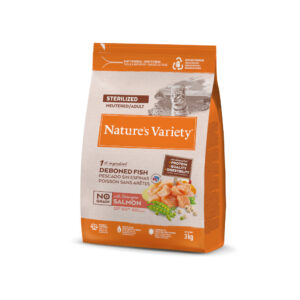 Nature's Variety No Grain Sterilized Adult saumon de Norvège pour chat - 3 kg