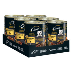 Cesar Natural Goodness pour chien - poulet et superaliments (24 x 400 g)