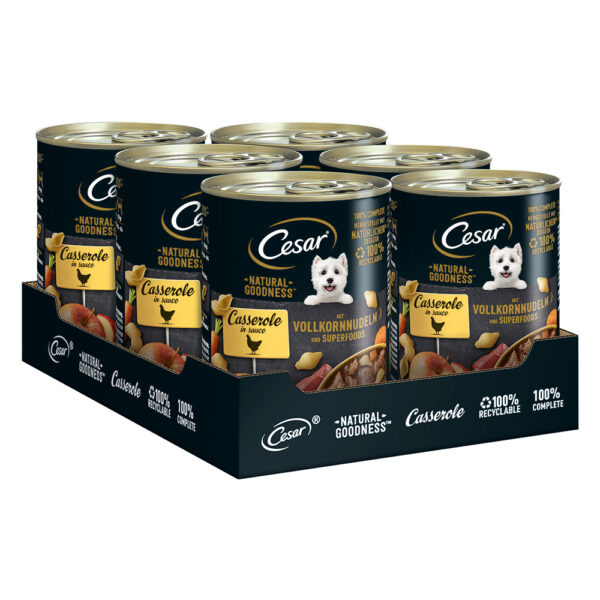 Cesar Natural Goodness pour chien - poulet et superaliments (24 x 400 g)