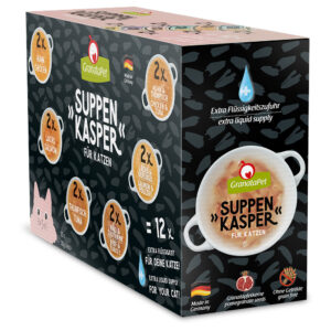 Offre d'essai GranataPet Suppenkasper pour chat - 24 x 70 g (6 variétés)