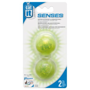 2 balles lumineuses Catit de rechange pour Circuit de jeu Catit Senses