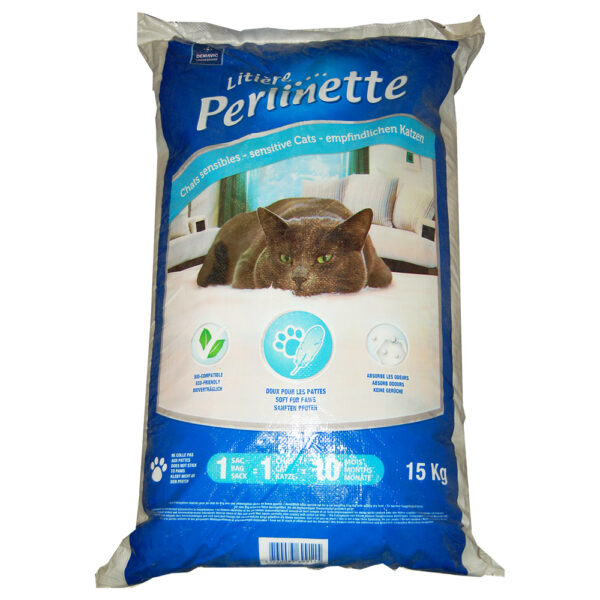 Litière Perlinette Sensible pour chat - 2 x 15 kg