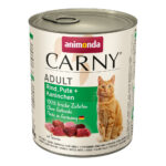 Lot animonda Carny Adult 24 x 800 g pour chat - bœuf