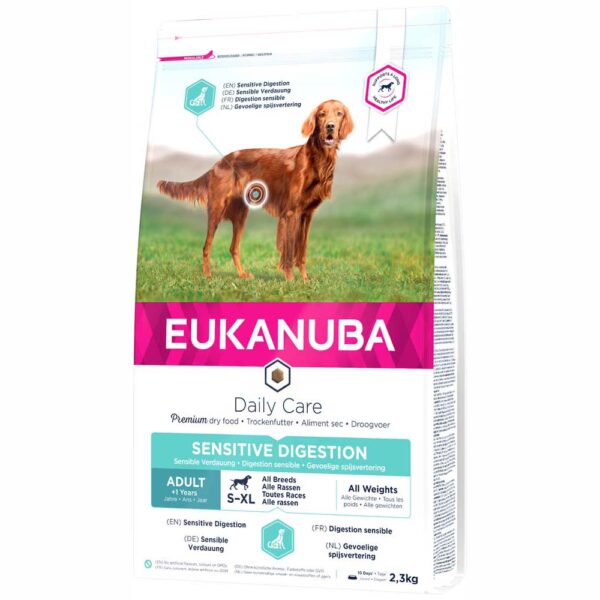 Eukanuba Daily Care Adult Sensitive Digestion pour chien - 2 x 2