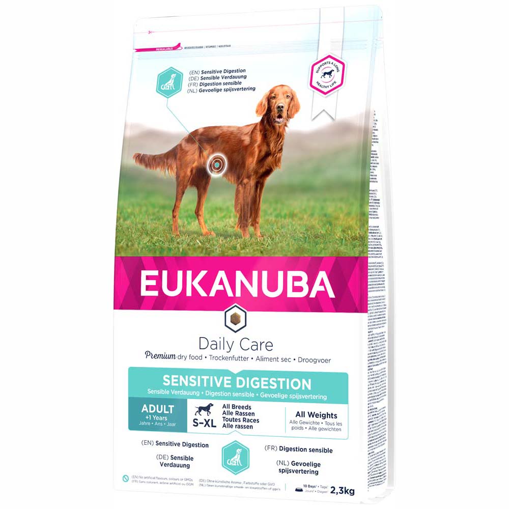 Eukanuba Daily Care Adult Sensitive Digestion pour chien - 2 x 2