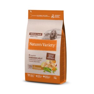 Nature's Variety No Grain Adult Medium/Maxi poulet élevé en plein air pour chien - 3 kg