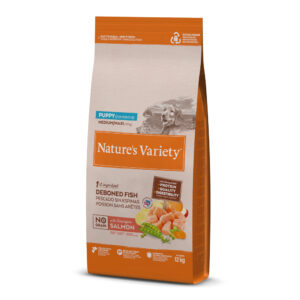 Lot Nature's Variety pour chien - No Grain Puppy Medium/Maxi saumon (2 x 12 kg)