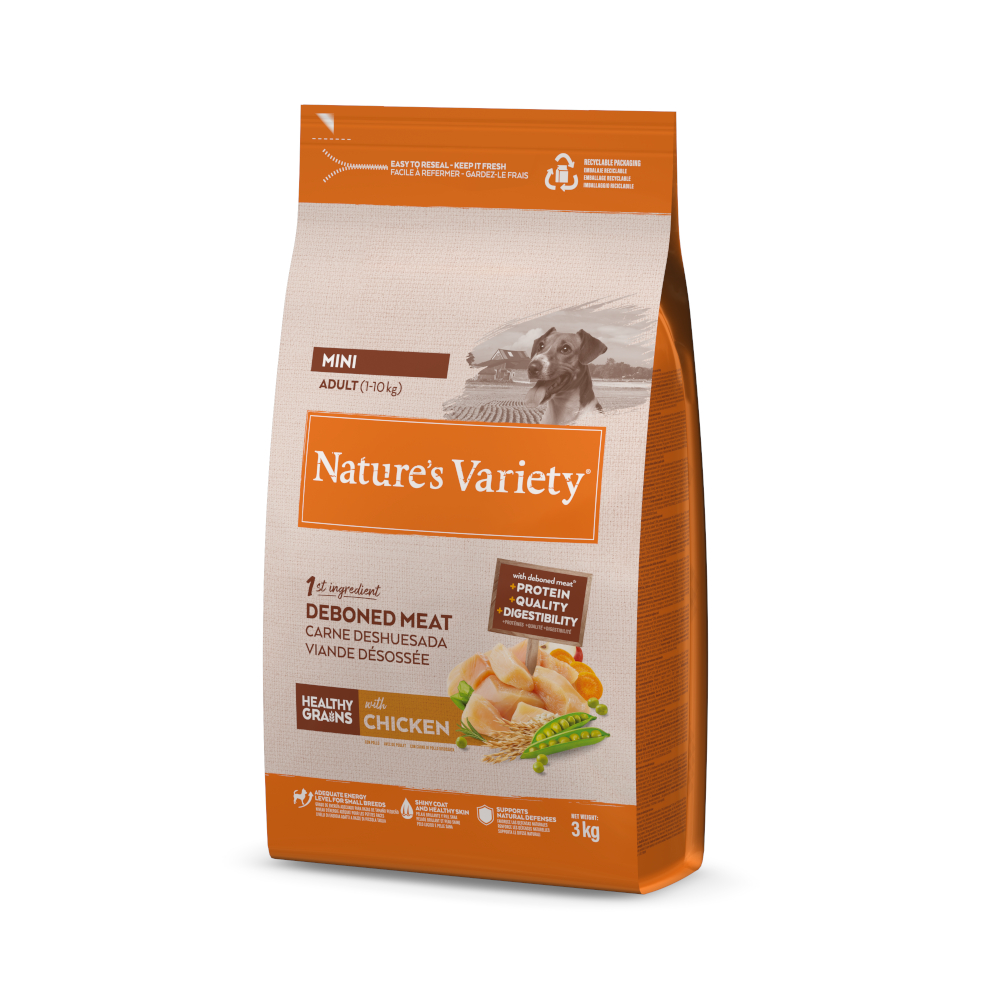 Nature's Variety Healthy Grains Adult Mini poulet pour chien - 3 kg
