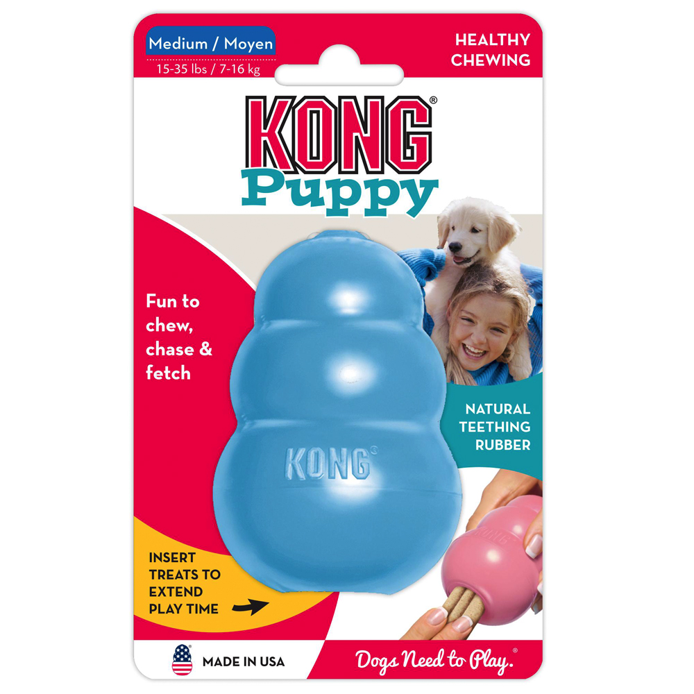 Jouet KONG Puppy bleu taille M