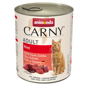 24x800g Adult bœuf Animonda Carny - Pâtée pour chat