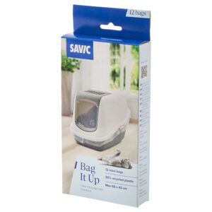 12 sacs à litière Savic Maxi Bag it Up - pour la maison de toilette Savic Nestor motif Flamingo