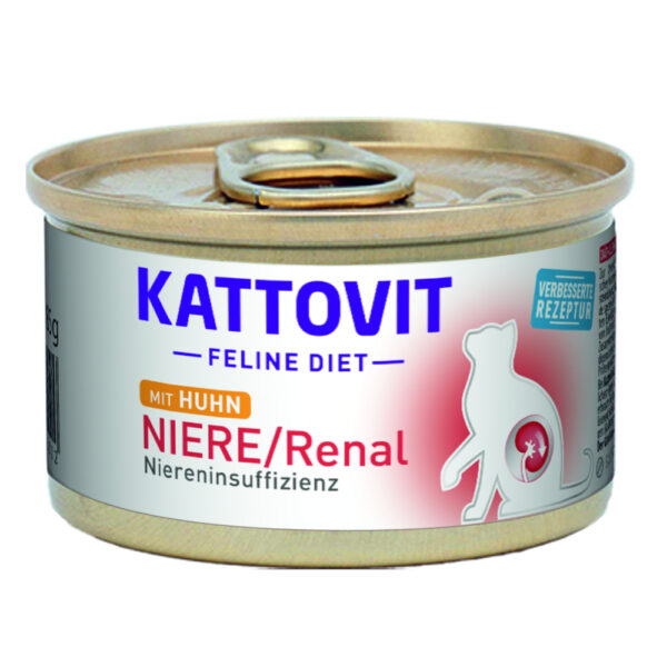 24x85g Kattovit Renal spécial reins poulet - Pâtée pour chat