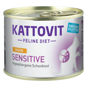 24x185g Kattovit Sensitive poulet - Pâtée pour chat