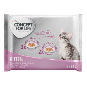 4x85g Kitten Concept for Life nourriture humide pour chat