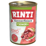 12x400g RINTI Senior bœuf - Pâtée pour chien