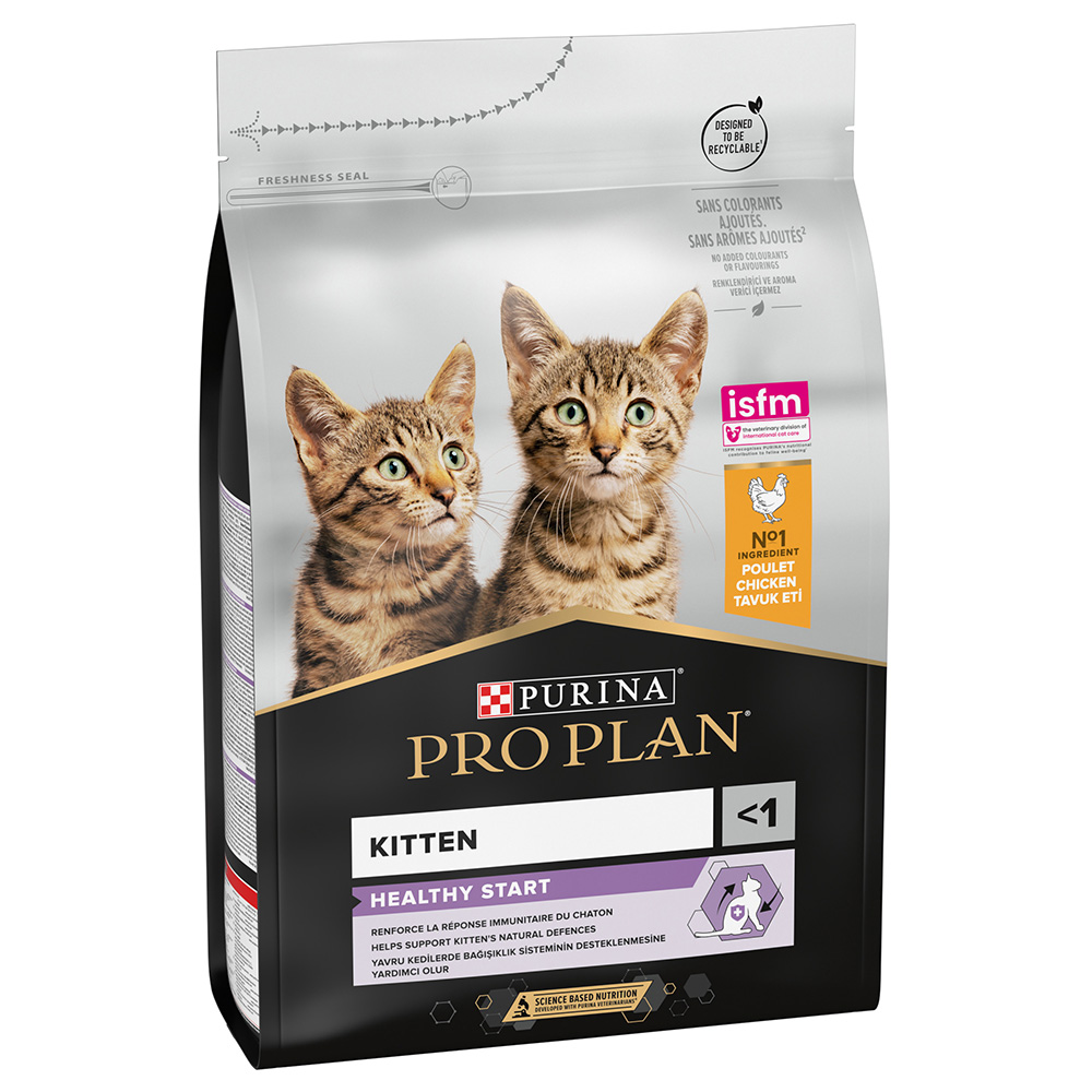 2x3kg Kitten Healthy Start riche en poulet PRO PLAN PURINA croquettes pour chat : le 2ème à -50 % !