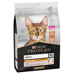 2x3kg Adult Derma Care riche en saumon PRO PLAN PURINA croquettes pour chat : le 2ème à -50 % !