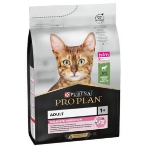 2x3kg Adult Delicate Digestion riche en agneau PRO PLAN PURINA croquettes pour chat : le 2ème à -50 % !