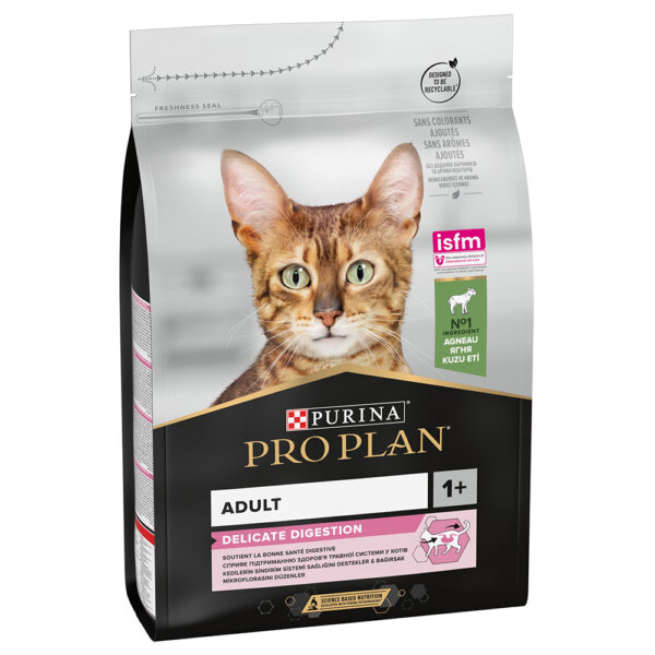 2x3kg Adult Delicate Digestion riche en agneau PRO PLAN PURINA croquettes pour chat : le 2ème à -50 % !