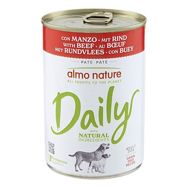 6x400g Almo Nature Daily bœuf - Pâtée pour chien
