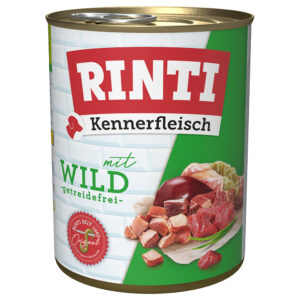 Lot RINTI 24 x 800 g pour chien - gibier
