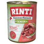 Lot RINTI 24 x 800 g pour chien - Senior : bœuf
