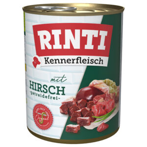 24x800g RINTI cerf - Pâtée pour chien