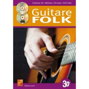 Tauzin Bruno - La Guitare Folk En 3D + CD + DVD