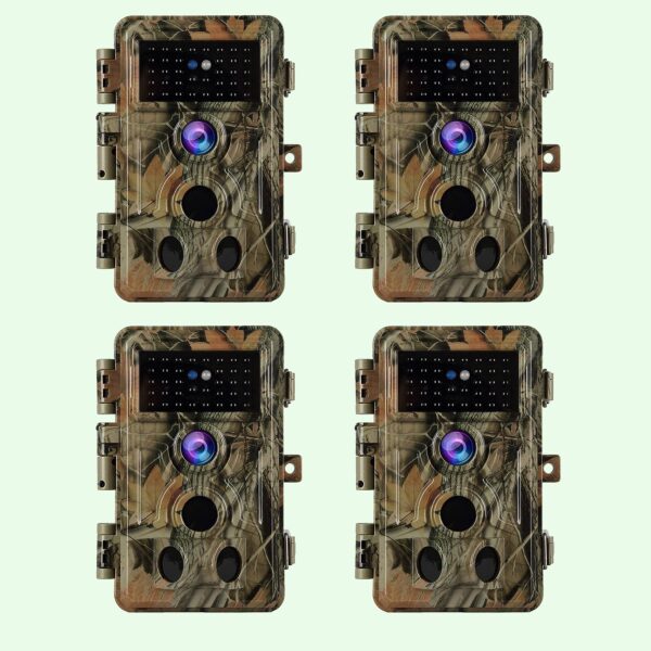 Pack x4 Caméras Piège Photo 32MP 1296P 940nm IR Camera Chasse Infrarouge Vision Nocturne
