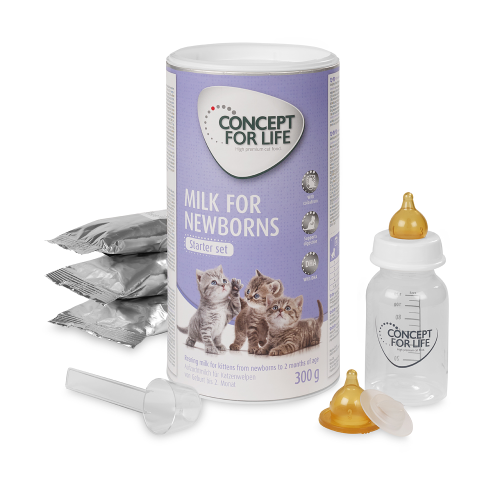 Lait maternisé Concept for Life Kit de démarrage pour chaton - 2 x 300 g (6 Beutel à 100 g)