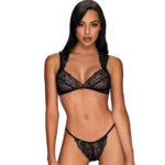 Obsessive Ensemble 2 pièces Elisetta Noir L/XL | Lingerie Sensuelle & Confortable