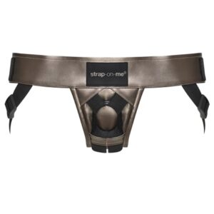 Harnais Simili Cuir Curious Bronze | Lingerie Sensuelle & Confortable