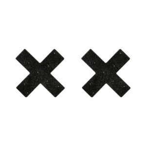 Cotelli Collection Nippies Croix Pailletés Noirs | Lingerie Sensuelle & Confortable