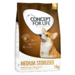 1kg Medium Sterilised Concept for Life - Croquettes pour chien