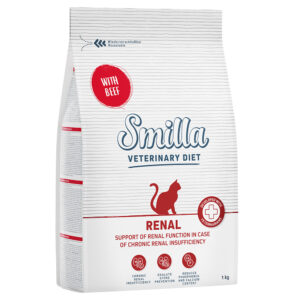 1kg Smilla Veterinary Diet Renal bœuf - Croquettes pour chat