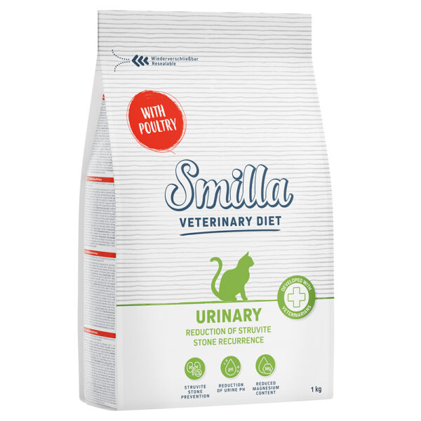 1kg Smilla Veterinary Diet Urinary volaille - Croquettes pour chat