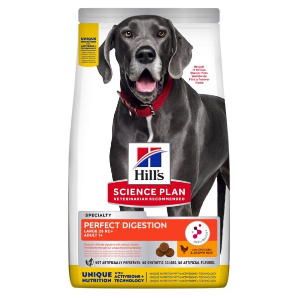 2x14kg Adult Perfect Digestion Large Hill's Science Plan - Croquettes pour chien