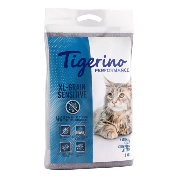 2x12kg Litière Tigerino XL Grain Sensitive - pour chat