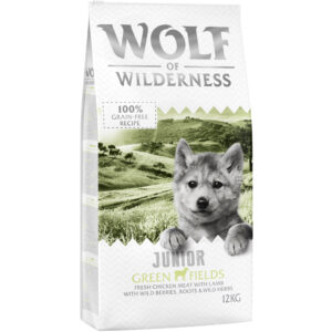 2x12kg Junior Green Fields Wolf of Wilderness - Croquettes pour chien